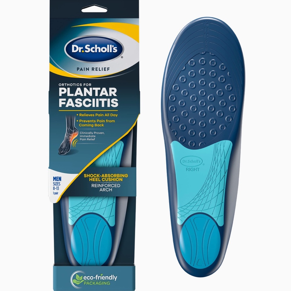 Dr. Scholl’s Plantar Fasciitis Pain Relief Orthotics, Men's Trim to Fit: 8-13